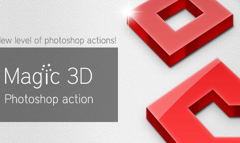 Magic 3D Photoshop Action