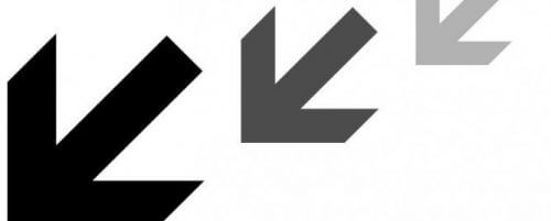 ダウングレードの矢印イメージ