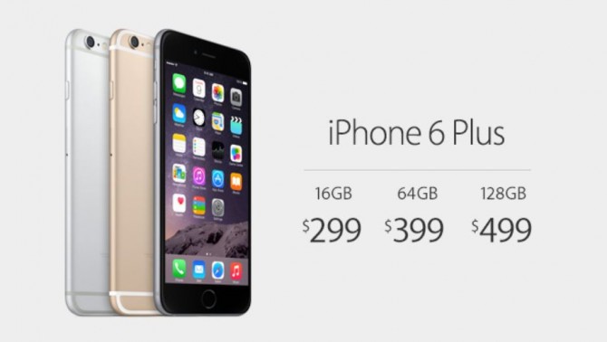 iPhone 6 Plusの価格