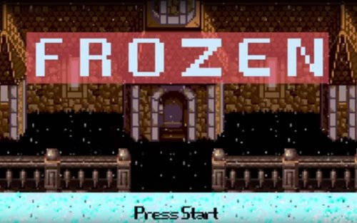 『アナと雪の女王』のファミコン風動画
