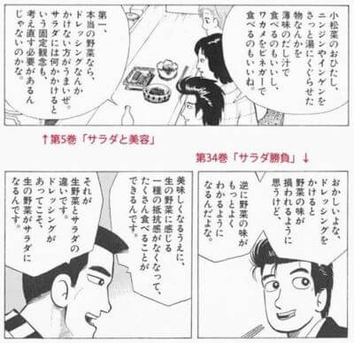 美味しんぼ　ドレッシングの矛盾