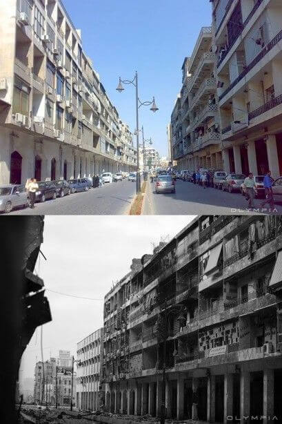 シリア内戦で変わり果ててしまった都市アレッポの比較写真