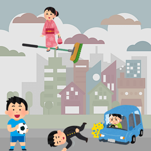 「いらすとや」の素材を使った「幽遊白書」