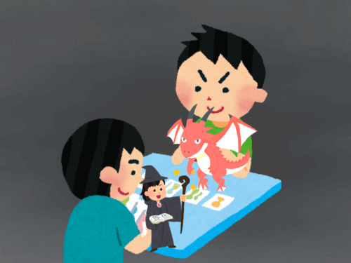 「いらすとや」の素材を使った「遊戯王」