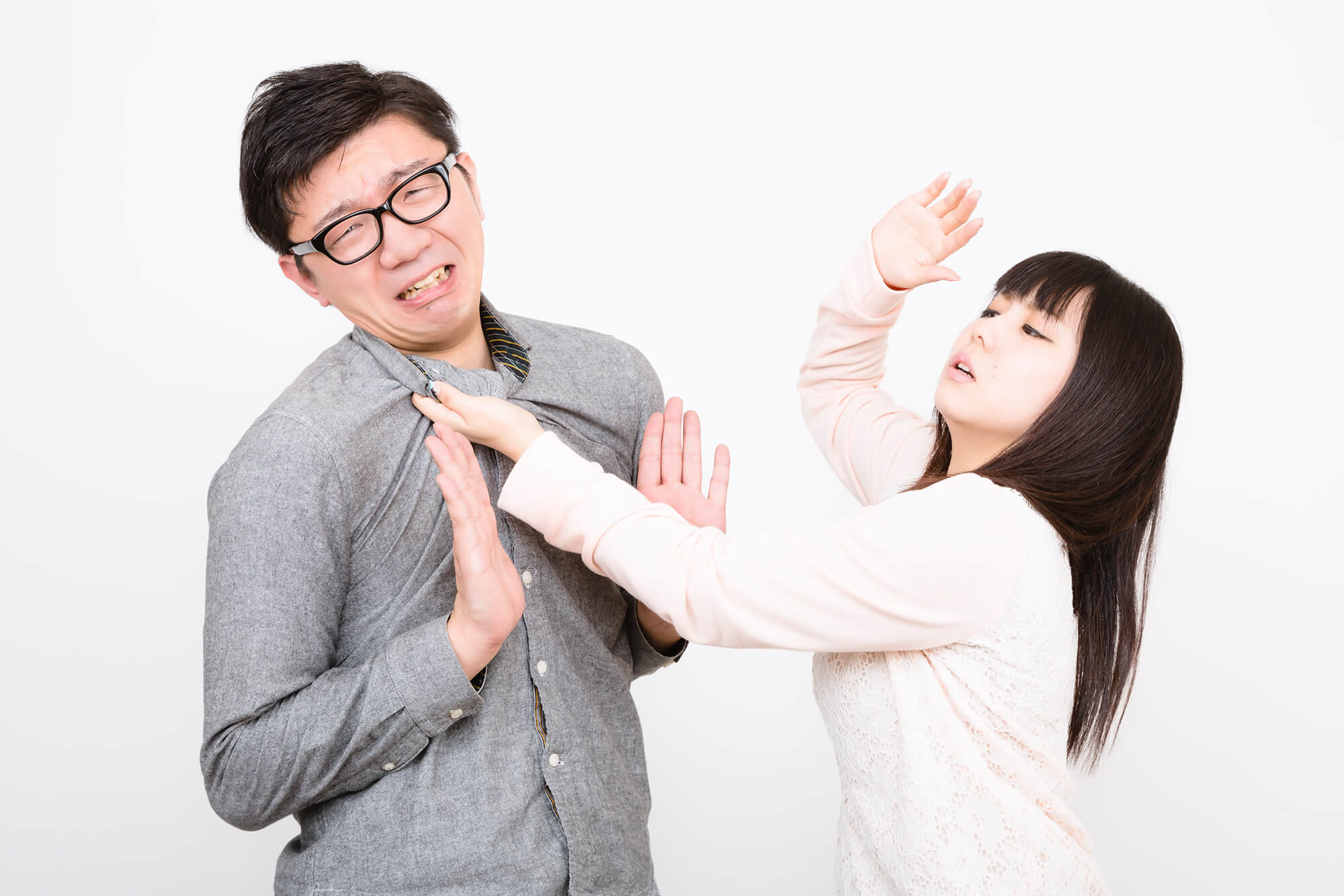 本気で喧嘩をする男女